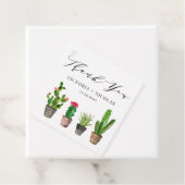 Boho Watercolor Potted Cactus Wedding Vielen Dank Geschenkanhänger (Beispiel)