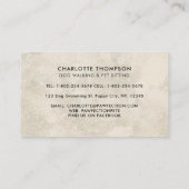 Boho Watercolor Puppy Hunde Hunde Hund Walker Pet Visitenkarte (Rückseite)