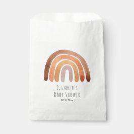 Boho Watercolor Rainbow Baby Dusche Beutel Geschenktütchen