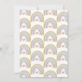 Boho Watercolor Rainbow Baby Dusche Dankeskarte (Rückseite)