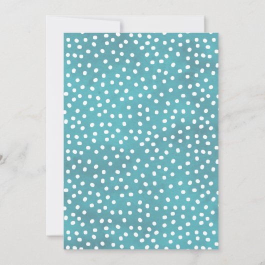 Boho Watercolor Rainbow Baby Dusche Einladung (Rückseite)