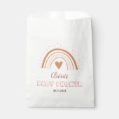 Boho Watercolor Rainbow Baby Dusche Geschenktütchen (Vorderseite)