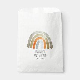 Boho Watercolor Rainbow Baby Dusche Geschenktütchen