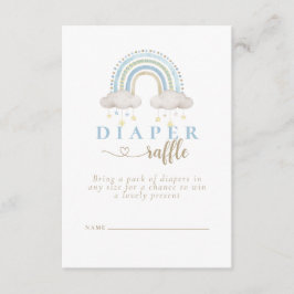 Boho Watercolor Rainbow Baby Dusche Windelwanne Begleitkarte