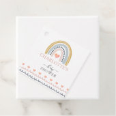 Boho Watercolor Rainbow Baby Duschgeschenk Geschenkanhänger (Beispiel)