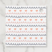 Boho Watercolor Rainbow Baby Duschgeschenk Geschenkanhänger (Rückseite)