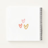 Boho Watercolor Rainbow Baby ShowGuest Notizblock (Rückseite)