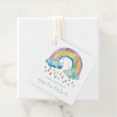 Boho Watercolor Rainbow Baby Sprinkle Geschenkanhänger (Beispiel)