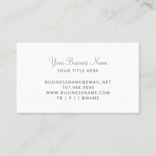 Boho Watercolor Rainbow Business Card Visitenkarte (Rückseite)