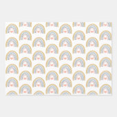 Boho Watercolor Rainbow Geschenkpapier Set (Vorderseite 3)