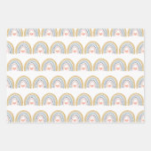 Boho Watercolor Rainbow Geschenkpapier Set (Vorderseite 2)