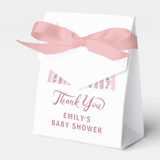 Boho Watercolor Rainbow Girl Geschenkschachtel (Vorderseite)