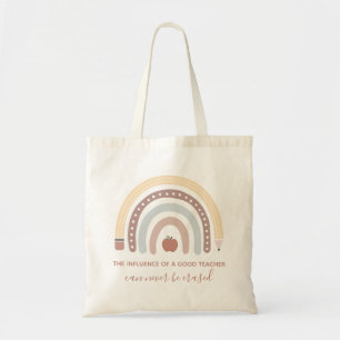 Boho Watercolor Rainbow Gute Lehrerbewertung Tragetasche