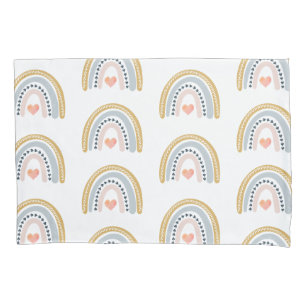 Boho Watercolor Rainbow Pattern Kissenbezug