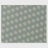 Boho Watercolor Snowflake Pattern Geschenkpapier (Flach)