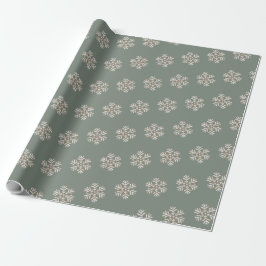 Boho Watercolor Snowflake Pattern Geschenkpapier