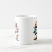 Boho Watercolor Sonnenset Zitat Tropischer Sommer Kaffeetasse (Mittel)