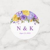Boho Watercolor Spring Flowers Hochzeit Konfetti (Klein Vorderseite)