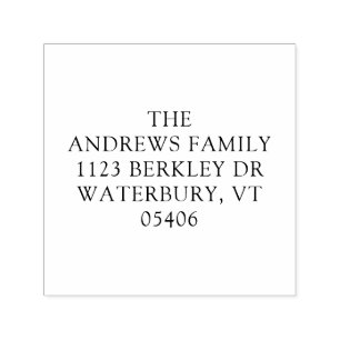 Boho Watercolor Tree Rücksendeadresse Permastempel