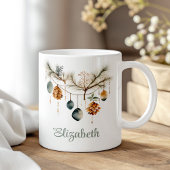 Boho Watercolor Weihnachtsgeschmack Individuelle N Kaffeetasse