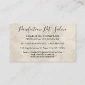 Boho Watercolor Welpe Hunde Haustiere Sitter Dog G Visitenkarte (Rückseite)