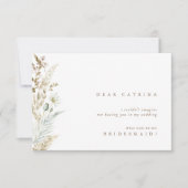 Boho Watercolor werden Sie meine Bridesmaid-Karte Einladung (Vorderseite)