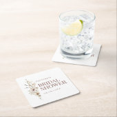 Boho Watercolor Wildblume Brautparty Untersetzer (Vor Ort)