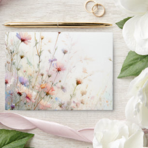 Boho Watercolor Wildblume Floral Personalize