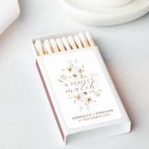 Boho Watercolor Wildblume Gastgeschenk Hochzeit