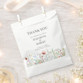 Boho Watercolor Wildblume Meadow Geschenktütchen (Ausgeschnitten)