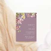 Boho Watercolor Wildblume Meadow Wedding Einladung