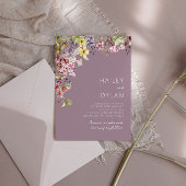 Boho Watercolor Wildblume Meadow Wedding Einladung