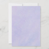 Boho Watercolor Wildblume Wedding Einladung (Rückseite)