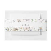 Boho Watercolor Wildblume Wedding Einladungsbanderole (Vorderseite Beispiel)