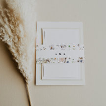 Boho Watercolor Wildblume Wedding