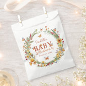 Boho Watercolor Wildblumen Babydusche Geschenktütchen (Ausgeschnitten)