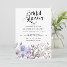 Boho Watercolor Wildblumen Brautparty