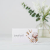 Boho Watercolor Wildblumen Doula oder Midfrau Visitenkarte (Stehend Vorderseite)