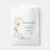 Boho Watercolor-Wildblumen Geschenktütchen (Vorderseite)