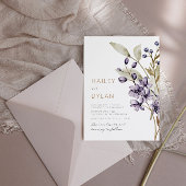 Boho Watercolor Wildblumen Hochzeit Einladung