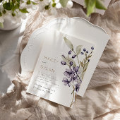 Boho Watercolor Wildblumen Hochzeit Einladung