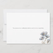 Boho Watercolor Wildblumen Vielen Dank Dankeskarte (Rückseite)