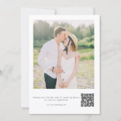 Boho Watercolor Wildflower Calligraphy Wedding Save The Date (Rückseite)