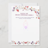 Boho Watercolor Wildflower Guess the Bride’s Dress (Vorderseite)