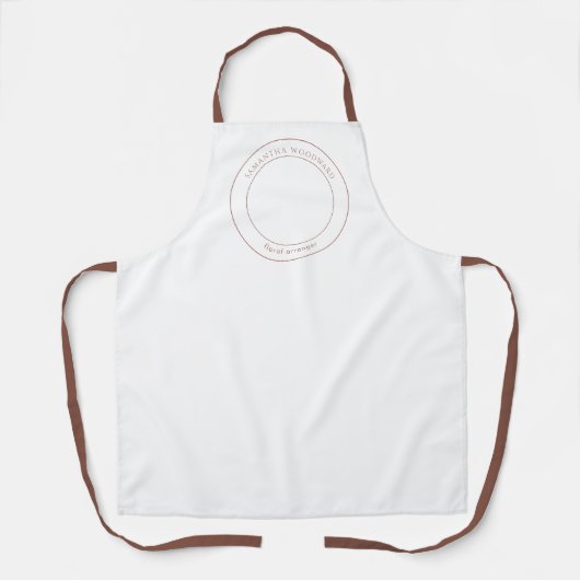 Boho Watercolor Wildflowers Floral Arranger Schürze (Vorderseite)