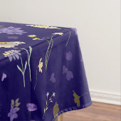 Boho Watercolor Wildflowers Navy  Tischdecke (Beispiel)