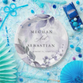 BOHO Watercolor Woodland Foliage Paper Plate Pappteller (Party)