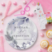 BOHO Watercolor Woodland Foliage Paper Plate Pappteller (Party)