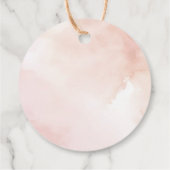 Boho Watercolor Wüste Nature Cactus danke Geschenkanhänger (Rückseite)