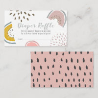 Boho Watermelon Baby Duwer Diaper Raffle
